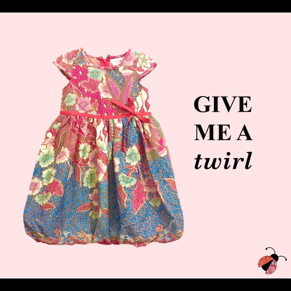 Pink Blue Toddler Dress